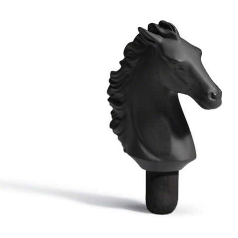 BACCHUS BOTTLE STOPPER HORSE (BLACK)