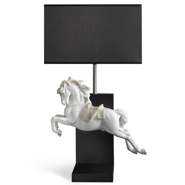 HORSE ON PIROUETTE LAMP