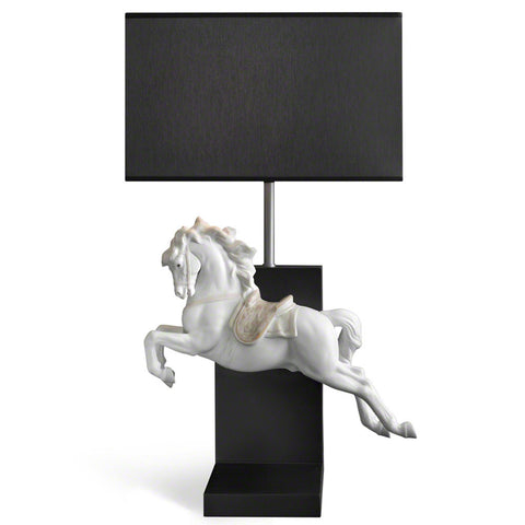 HORSE ON PIROUETTE LAMP